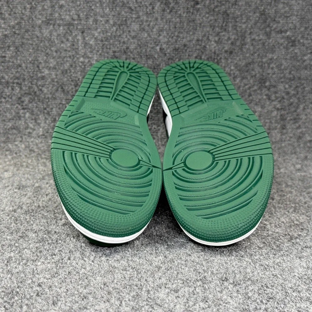 Jordan 1 Mid Shoes Men's 9.5 Green Yellow Sonics Retro Athletic Sneakers
